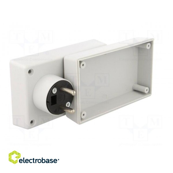 Enclosure: for power supplies | X: 71mm | Y: 120mm | Z: 45mm | grey image 2