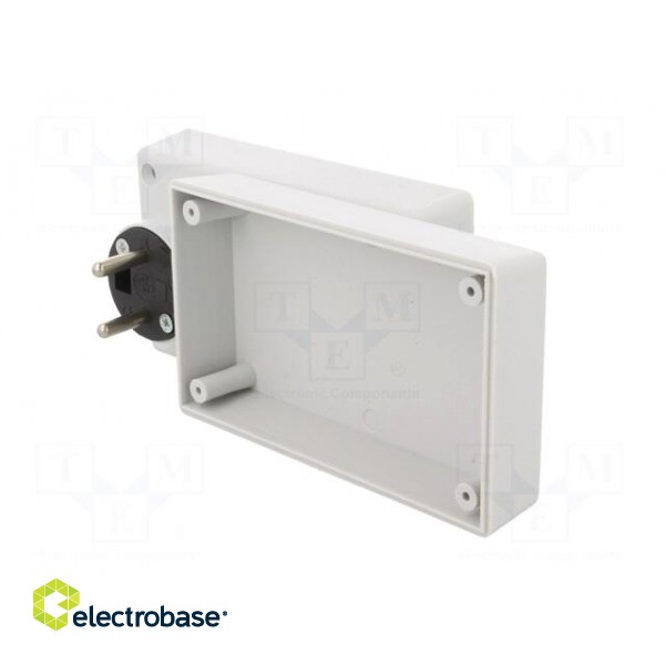Enclosure: for power supplies | X: 71mm | Y: 120mm | Z: 45mm | grey image 4