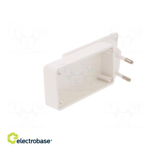 Enclosure: for power supplies | X: 78.5mm | Y: 40mm | Z: 21mm | ABS фото 3