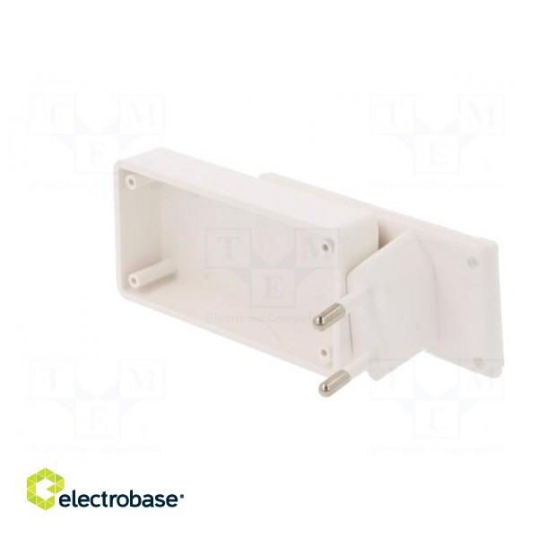 Enclosure: for power supplies | X: 78.5mm | Y: 40mm | Z: 21mm | ABS image 5