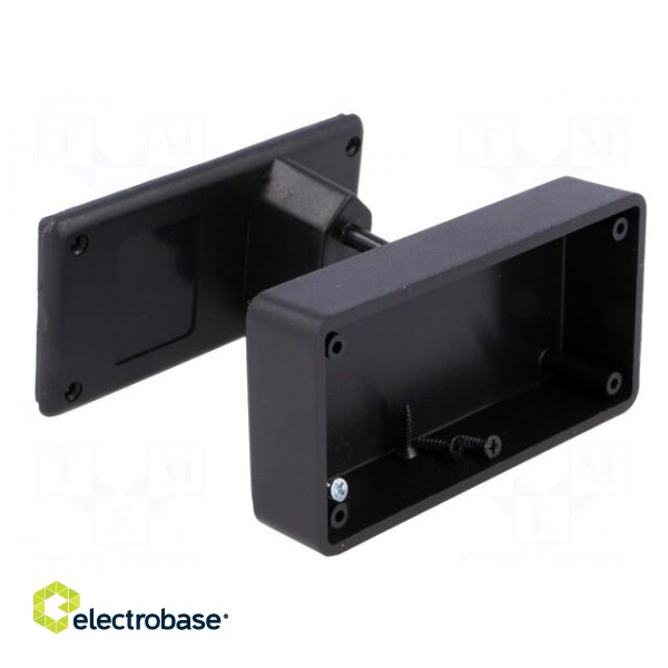 Enclosure: for power supplies | X: 78.5mm | Y: 40mm | Z: 21mm | ABS image 2