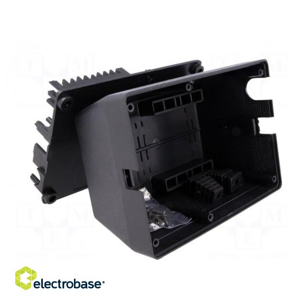 Enclosure: for power supplies | X: 97mm | Y: 137mm | Z: 67mm | ABS | black image 2