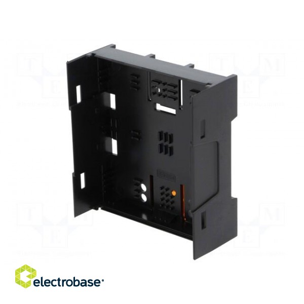 Enclosure: enclosure base | 70mm | ABS | black | UL94HB image 1