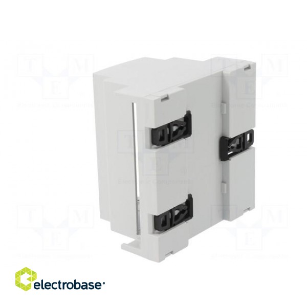 Enclosure: for DIN rail mounting | Y: 89mm | X: 89mm | Z: 65mm | ABS image 4