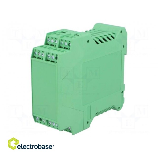 Enclosure: for DIN rail mounting | polyamide | green | terminals: 24 image 1