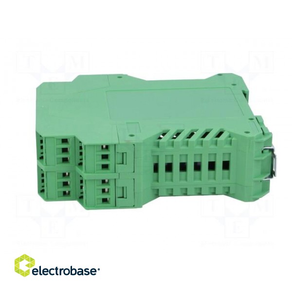 Enclosure: for DIN rail mounting | polyamide | green | terminals: 24 фото 3