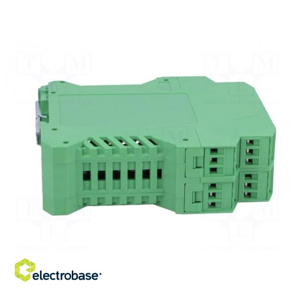 Enclosure: for DIN rail mounting | polyamide | green | terminals: 24 фото 7
