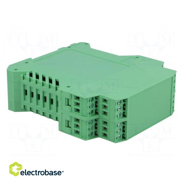 Enclosure: for DIN rail mounting | polyamide | green | terminals: 24 фото 8