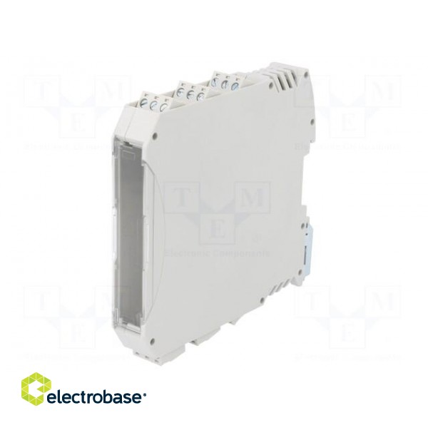 Enclosure: for DIN rail mounting | polyamide | grey | UL94V-0 image 1