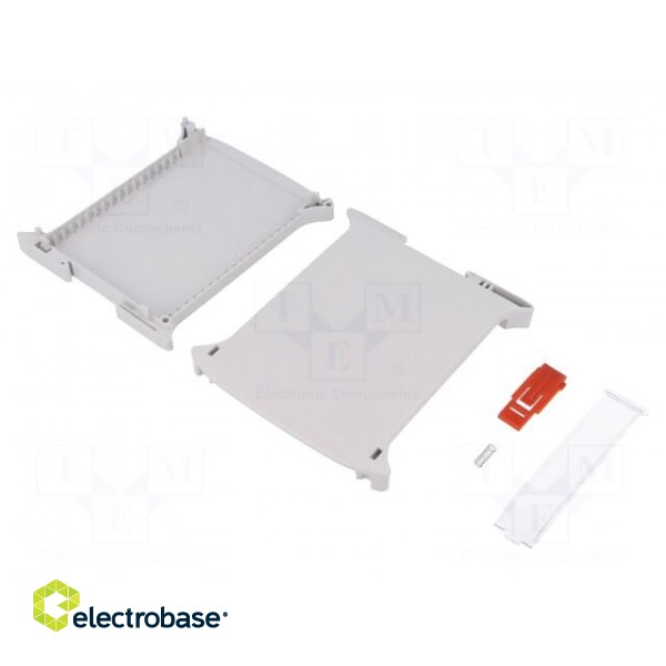 Enclosure: for DIN rail mounting | Y: 101mm | X: 22.5mm | Z: 119mm | ABS image 2