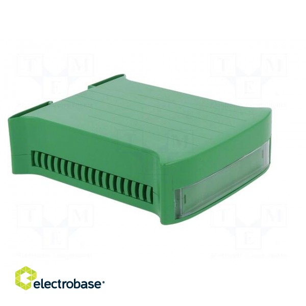 Enclosure: for DIN rail mounting | Y: 101mm | X: 35mm | Z: 120mm | green фото 9