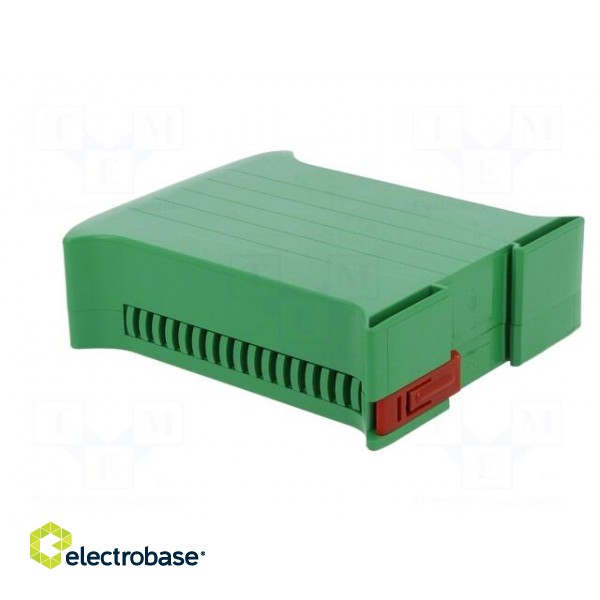 Enclosure: for DIN rail mounting | Y: 101mm | X: 35mm | Z: 120mm | green фото 5