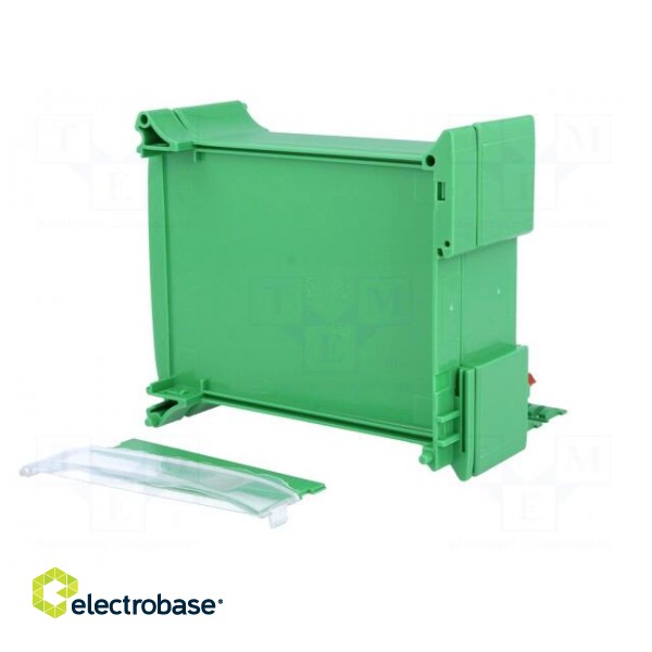 Enclosure: for DIN rail mounting | Y: 101mm | X: 45mm | Z: 120mm | green фото 4