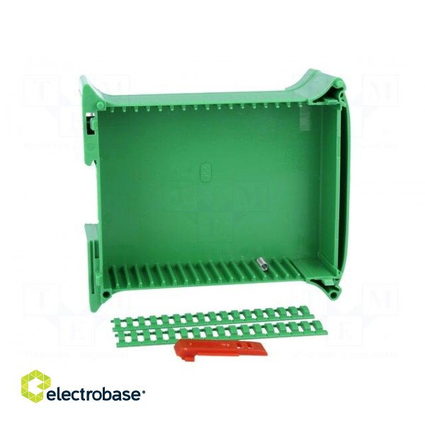 Enclosure: for DIN rail mounting | Y: 101mm | X: 45mm | Z: 120mm | green фото 7