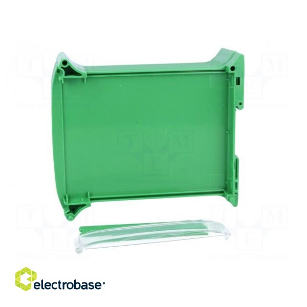 Enclosure: for DIN rail mounting | Y: 101mm | X: 45mm | Z: 120mm | green фото 3