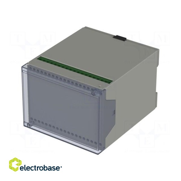 Enclosure: for DIN rail mounting | Y: 109mm | X: 100mm | Z: 75mm | ABS