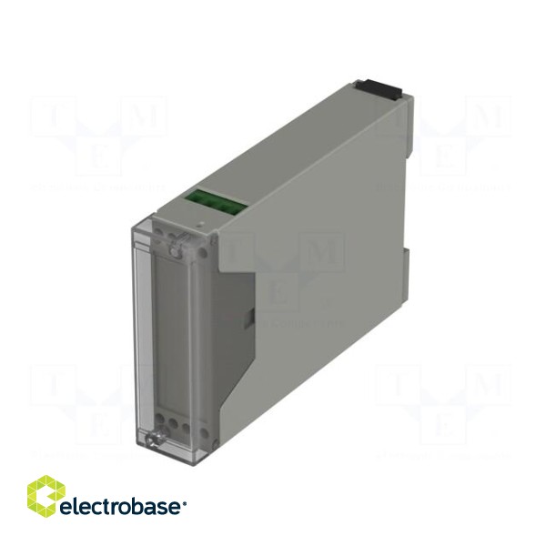 Enclosure: for DIN rail mounting | Y: 109mm | X: 22.5mm | Z: 75mm | ABS