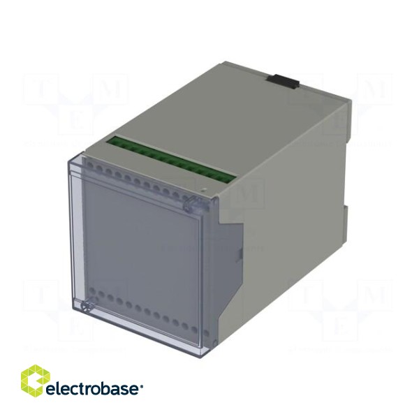 Enclosure: for DIN rail mounting | Y: 109mm | X: 70mm | Z: 75mm | ABS