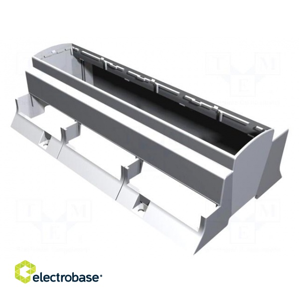 Enclosure: for DIN rail mounting | Y: 110mm | X: 213mm | Z: 62mm | grey