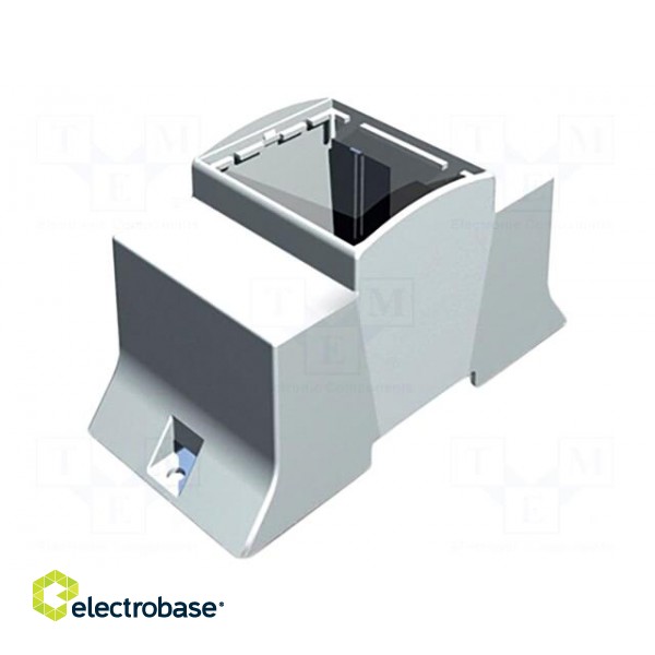 Enclosure: for DIN rail mounting | Y: 110mm | X: 53.5mm | Z: 62mm | grey
