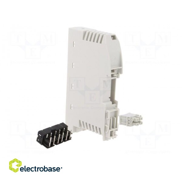 Enclosure: for DIN rail mounting | Y: 113.3mm | X: 18.8mm | Z: 77mm image 4