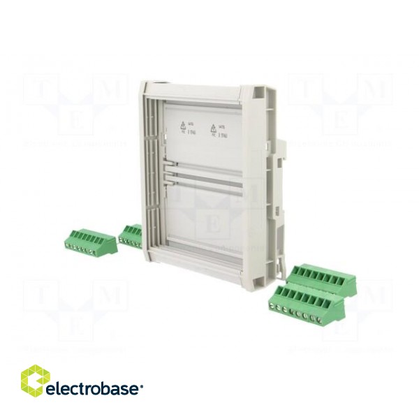 Enclosure: for DIN rail mounting | Y: 127.8mm | X: 120mm | Z: 40mm image 2