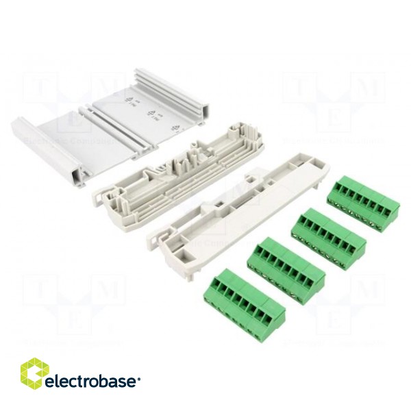 Enclosure: for DIN rail mounting | Y: 127.8mm | X: 120mm | Z: 40mm image 1