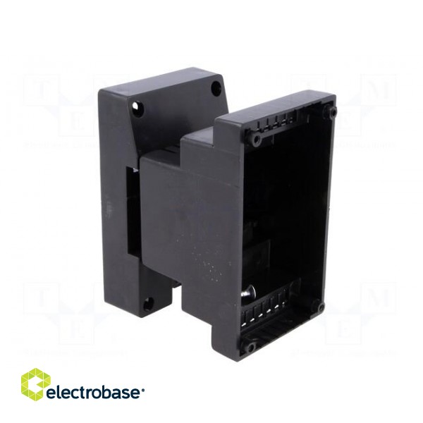 Enclosure: for DIN rail mounting | Y: 53mm | X: 91mm | Z: 70mm | ABS image 2
