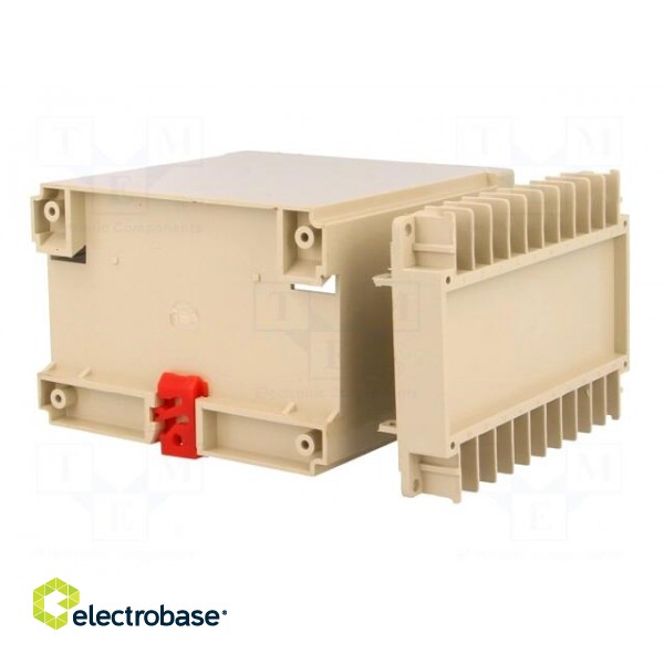 Enclosure: for DIN rail mounting | Y: 70mm | X: 100mm | Z: 112.6mm | ABS фото 6