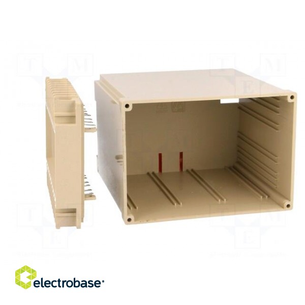 Enclosure: for DIN rail mounting | Y: 70mm | X: 100mm | Z: 112.6mm | ABS image 9