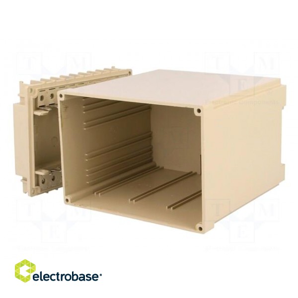 Enclosure: for DIN rail mounting | Y: 70mm | X: 100mm | Z: 112.6mm | ABS фото 2