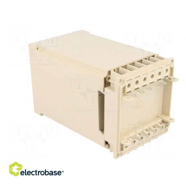 Enclosure: for DIN rail mounting | Y: 70mm | X: 65mm | Z: 112.6mm | ABS image 6