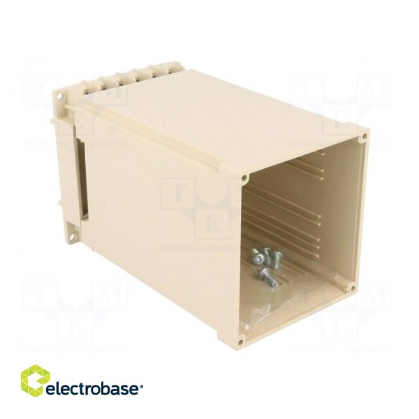 Enclosure: for DIN rail mounting | Y: 70mm | X: 65mm | Z: 112.6mm | ABS image 2