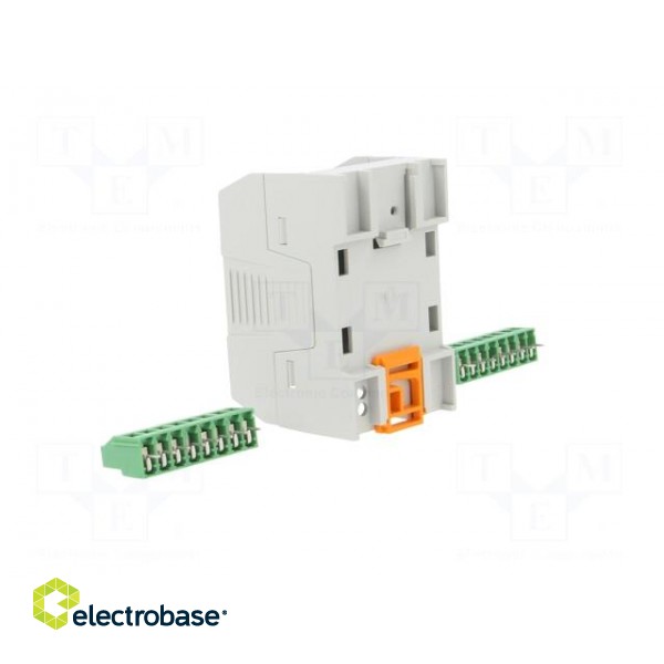 Enclosure: for DIN rail mounting | Y: 75.4mm | X: 45mm | Z: 53.5mm | ABS image 4