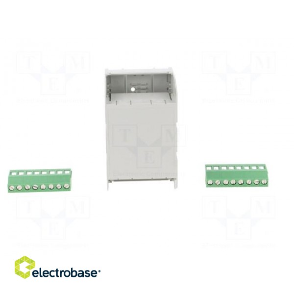 Enclosure: for DIN rail mounting | Y: 75.4mm | X: 45mm | Z: 53.5mm | ABS image 9