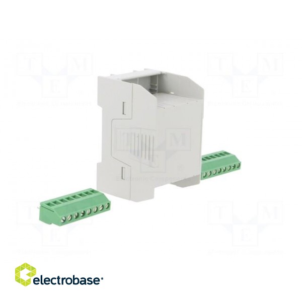 Enclosure: for DIN rail mounting | Y: 75.4mm | X: 45mm | Z: 53.5mm | ABS image 8