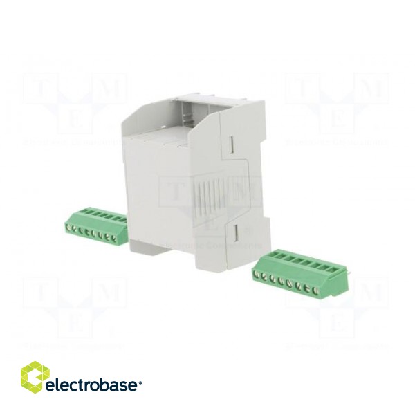 Enclosure: for DIN rail mounting | Y: 75.4mm | X: 45mm | Z: 53.5mm | ABS image 2