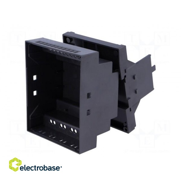 Enclosure: for DIN rail mounting | Y: 76mm | X: 92mm | Z: 60mm | black image 4