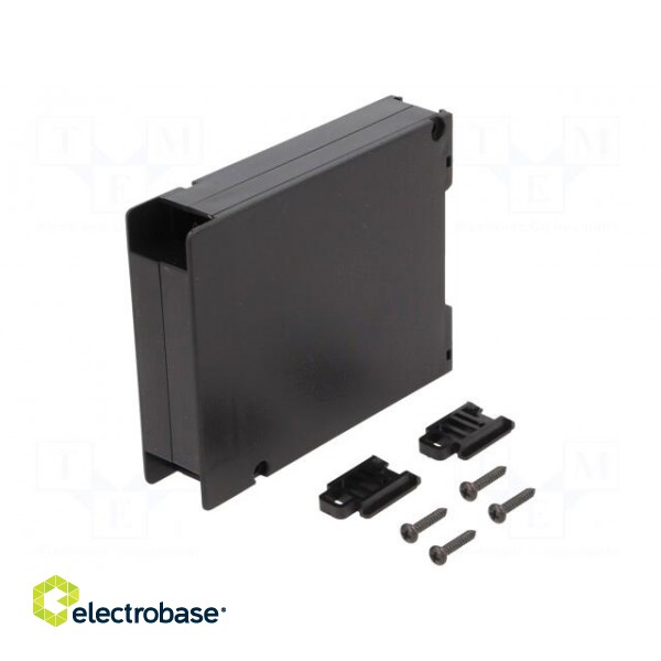 Enclosure: for DIN rail mounting | Y: 80mm | X: 17.7mm | Z: 103mm | ABS фото 1