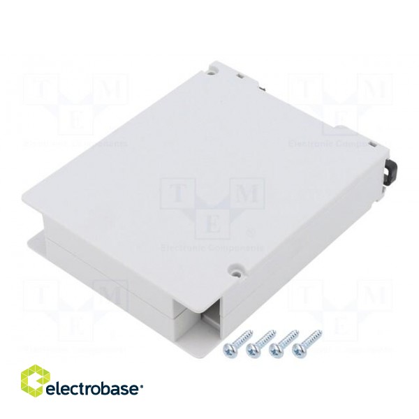 Enclosure: for DIN rail mounting | Y: 80mm | X: 17.7mm | Z: 103mm | ABS image 1