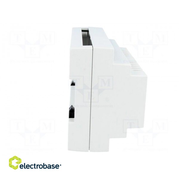 Enclosure: for DIN rail mounting | Y: 88mm | X: 138mm | Z: 62mm | ABS image 7