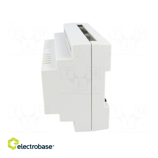 Enclosure: for DIN rail mounting | Y: 88mm | X: 138mm | Z: 62mm | grey image 3