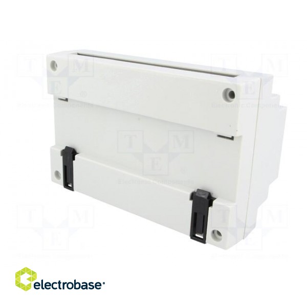 Enclosure: for DIN rail mounting | Y: 88mm | X: 138mm | Z: 62mm | grey image 6