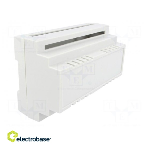 Enclosure: for DIN rail mounting | Y: 88mm | X: 138mm | Z: 62mm | grey image 8