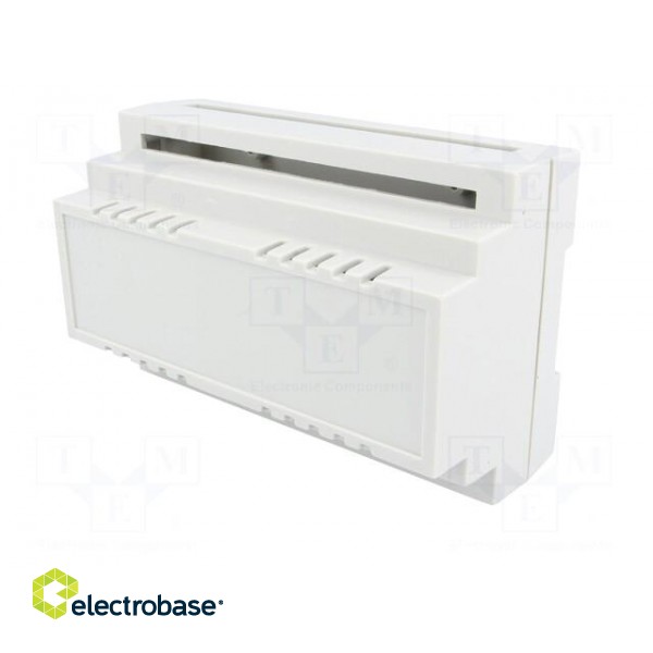 Enclosure: for DIN rail mounting | Y: 88mm | X: 138mm | Z: 62mm | grey image 2