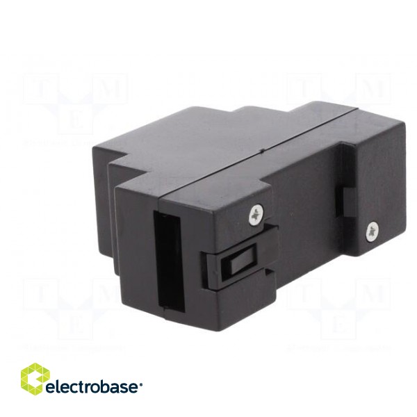 Enclosure: for DIN rail mounting | Y: 88mm | X: 34mm | Z: 62mm | ABS image 4