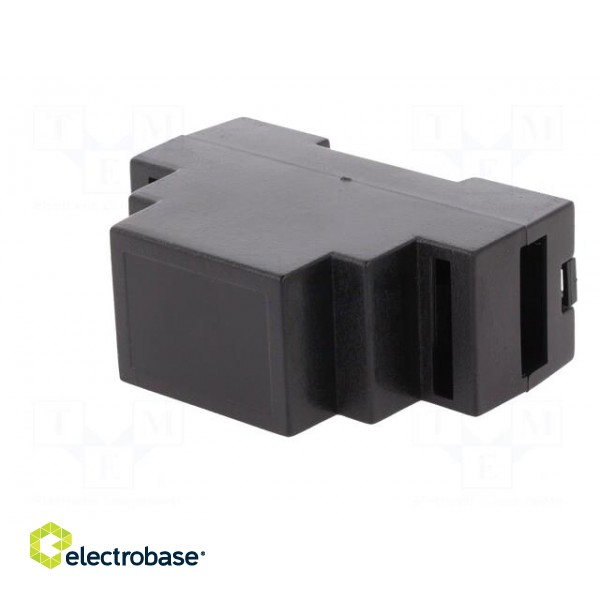 Enclosure: for DIN rail mounting | Y: 88mm | X: 34mm | Z: 62mm | ABS image 2