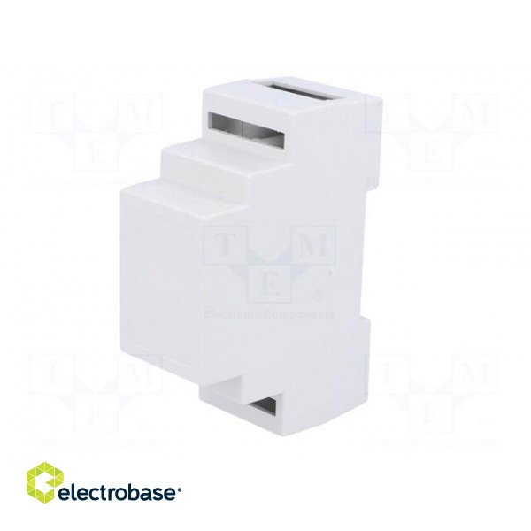 Enclosure: for DIN rail mounting | Y: 88mm | X: 34mm | Z: 62mm | ABS image 2