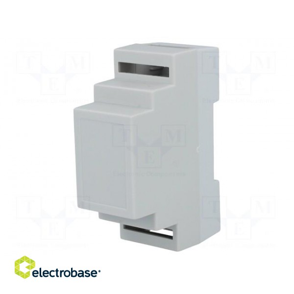 Enclosure: for DIN rail mounting | Y: 88mm | X: 34mm | Z: 62mm | grey image 1