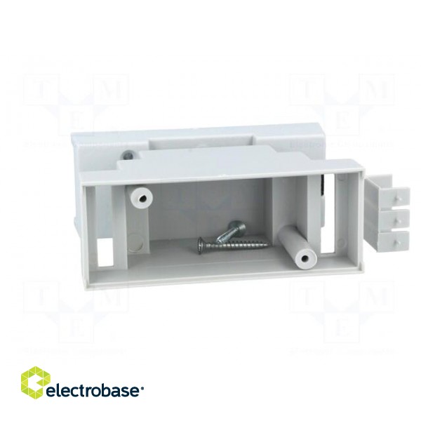 Enclosure: for DIN rail mounting | Y: 88mm | X: 34mm | Z: 62mm | grey image 3